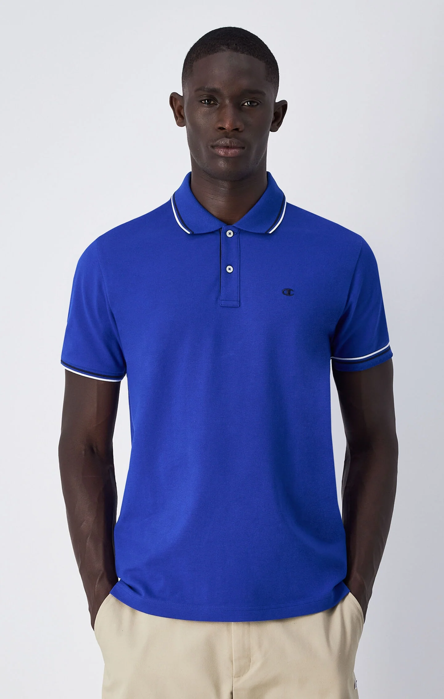 Poloshirt für Herren aus Baumwoll-Piqué Marineblau