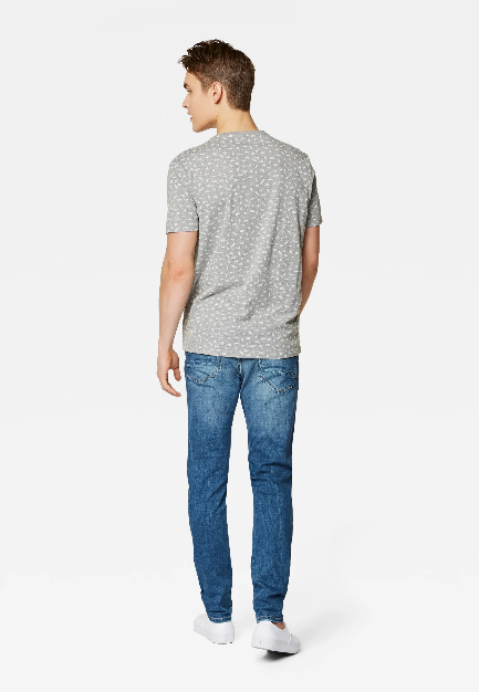 Mavi T-SHIRT mit Overall-Print Musikgenres aus Baumwolle Mavi T-SHIRT mit Overall-Print Musikgenres aus Baumwolle