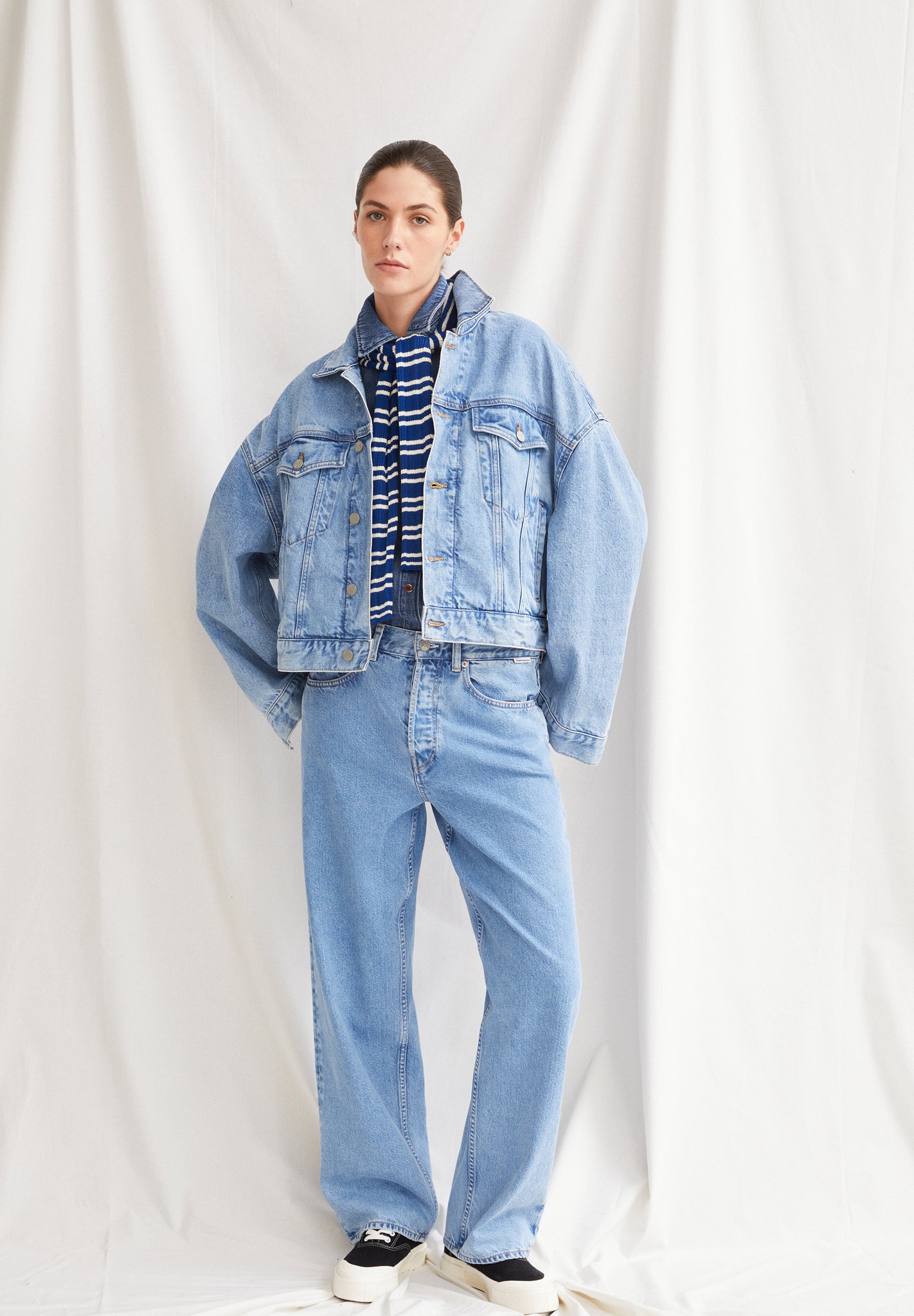 Armedangels  HAAYI Jeans Baggy Fit Low Waist recycelte Baumwolle Non-Stretch horizon