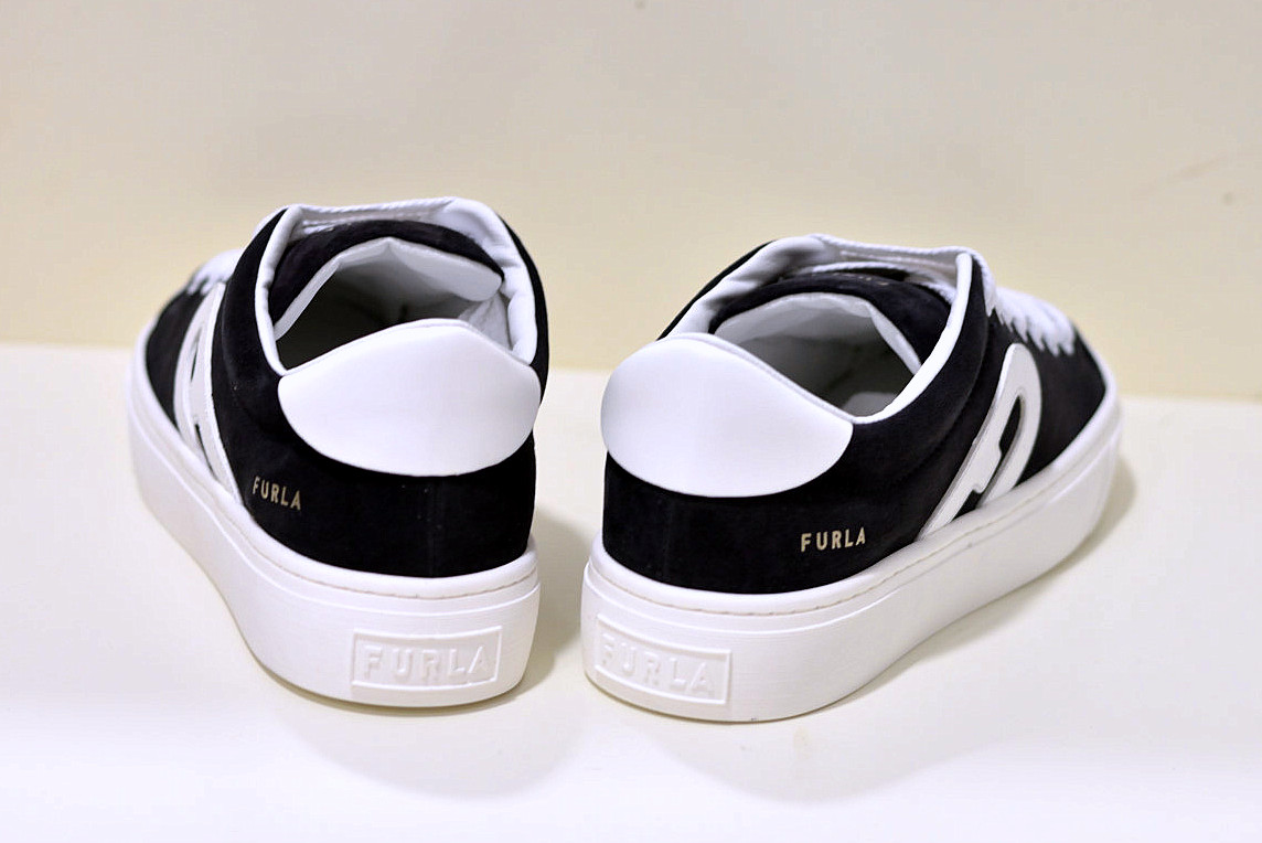 Furla Joy Sneaker aus Kalbsleder  Grafite Talco h 