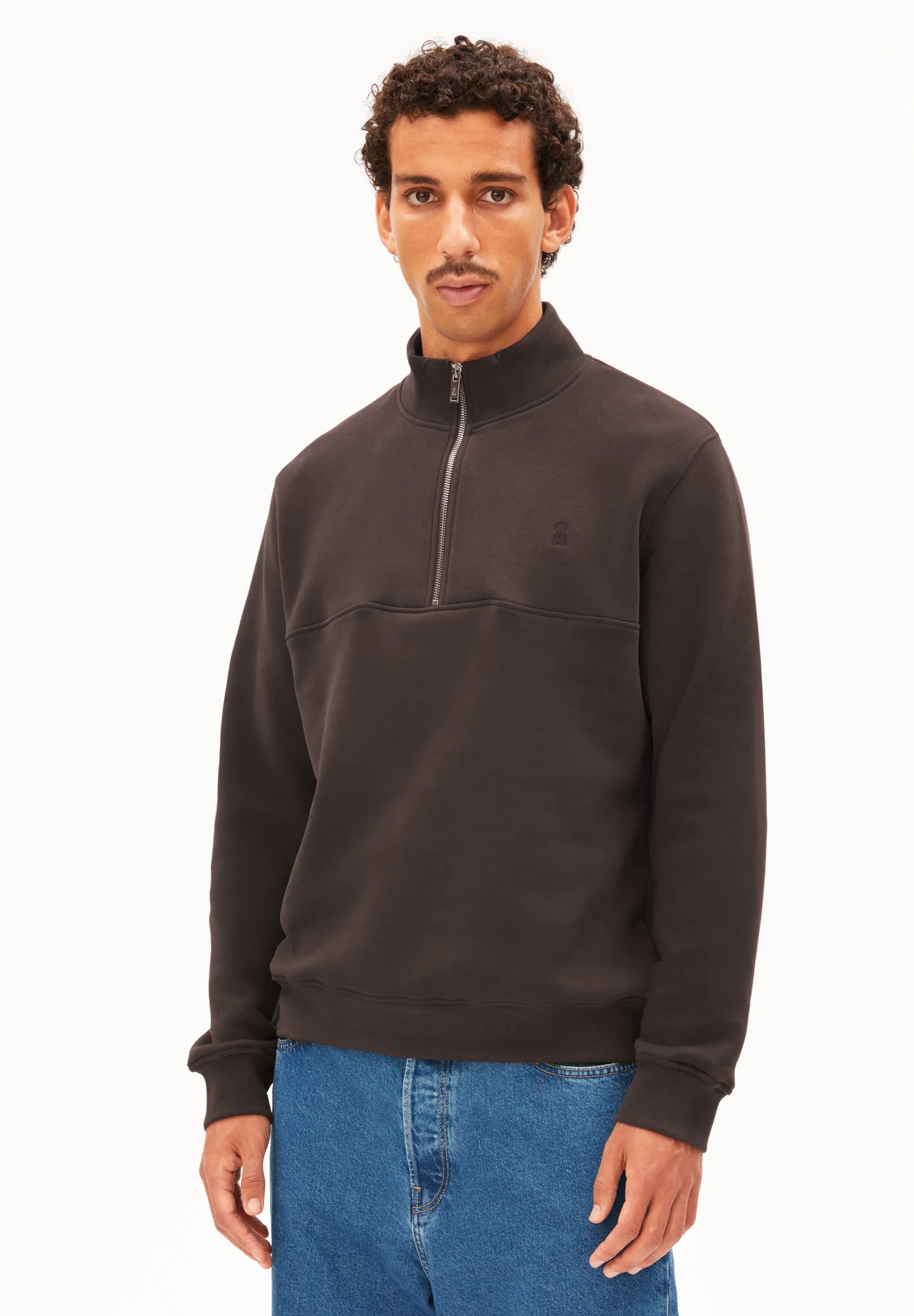 Armedagels WAARLO FLEECE TROYER 100% Bio-Baumwolle in claystone