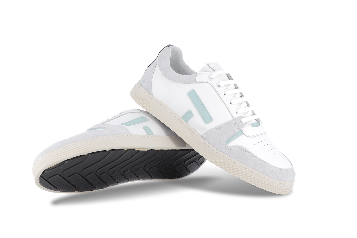 O.T.A Paris On The Asphalt Leder Sneaker Sansaho in weiss / menthol O.T.A Paris On The Asphalt Leder Sneaker Sansaho in weiss / menthol