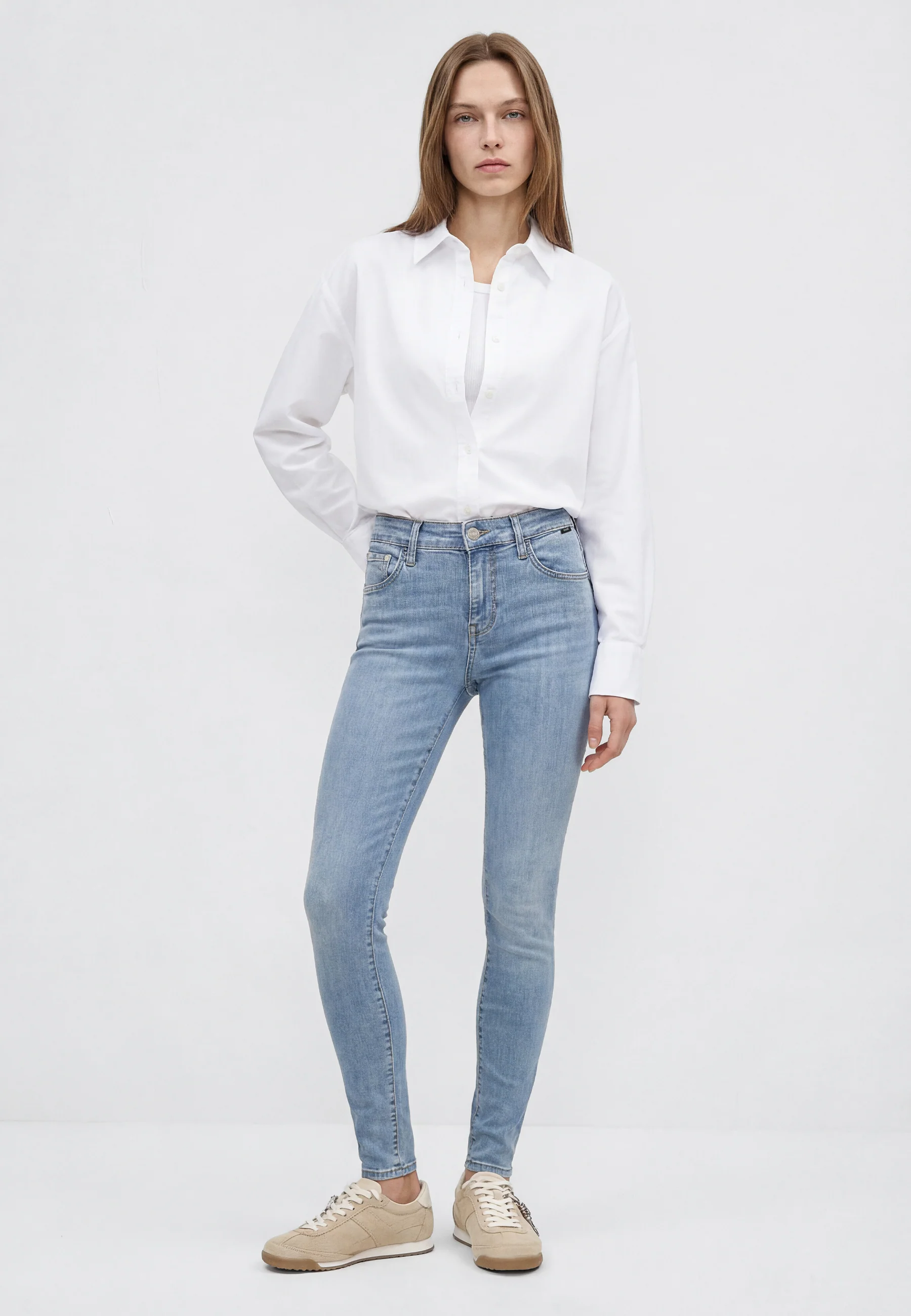Mavi Jeans ADRIANA | Mid-Rise, Super Skinny M10728A1278 LT BRUSHED STR