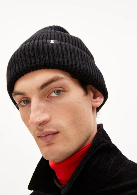 Armedangels ICONIC Å NILDAAO COTTON Mütze aus Bio-Baumwolle in schwarz Armedangels ICONIC Å NILDAAO COTTON Mütze aus Bio-Baumwolle in schwarz