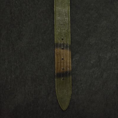 Ralph Gladen Lizard Gürtel Breite 4,0cm in grün tabak / Eidechse