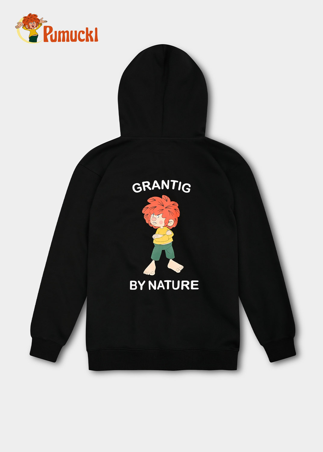 Bavarian Caps Hoodie Pumuckl neu "Grantig by nature" unisex - schwarz, v2