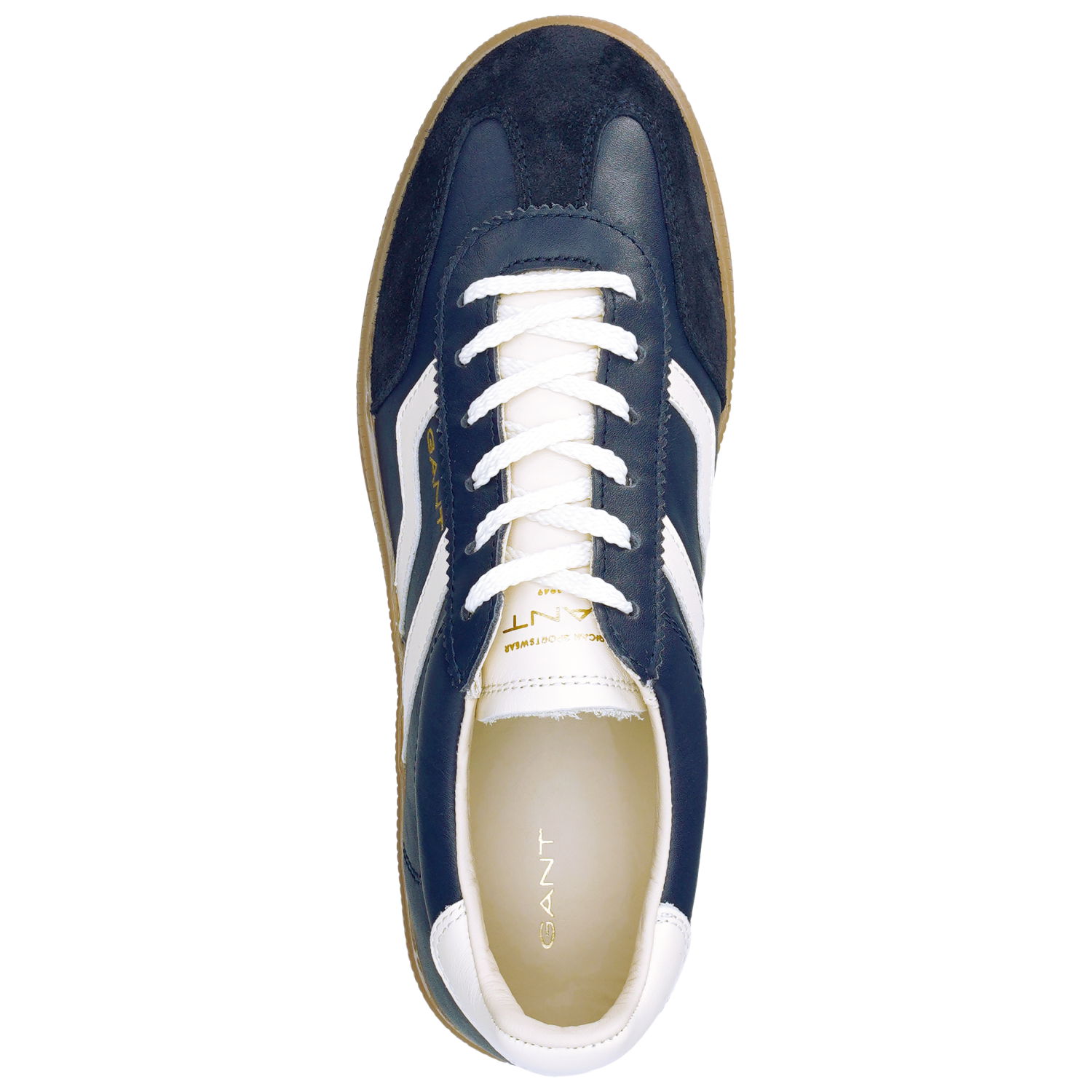 Gant Cuzima Sneaker aus Glatt- und Veloursleder in marine