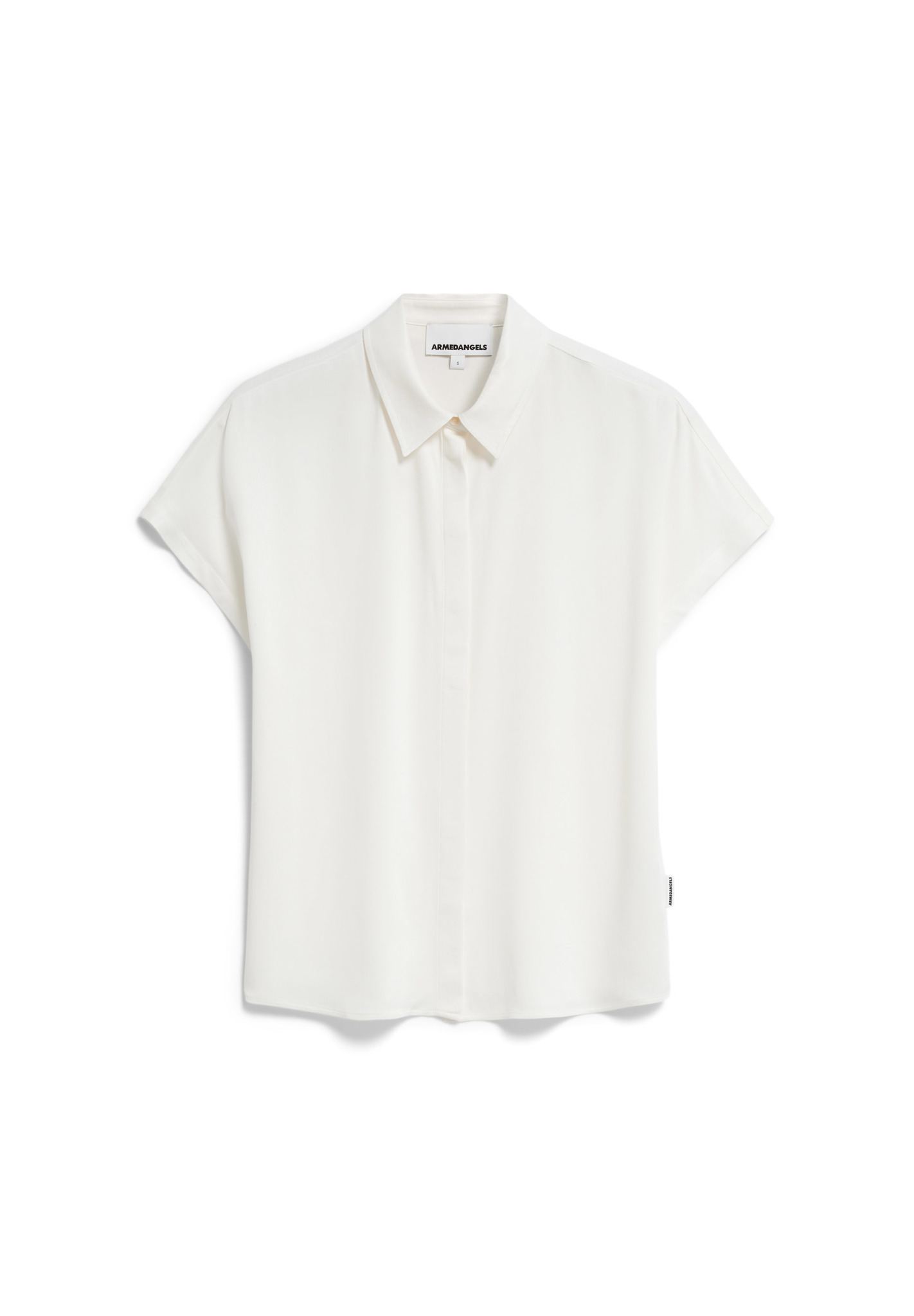 Armedangels LARISAANA Bluse Relaxed Fit aus LENZING™ ECOVERO™ Viskose in off white Armedangels LARISAANA Bluse Relaxed Fit aus LENZING™ ECOVERO™ Viskose in off white