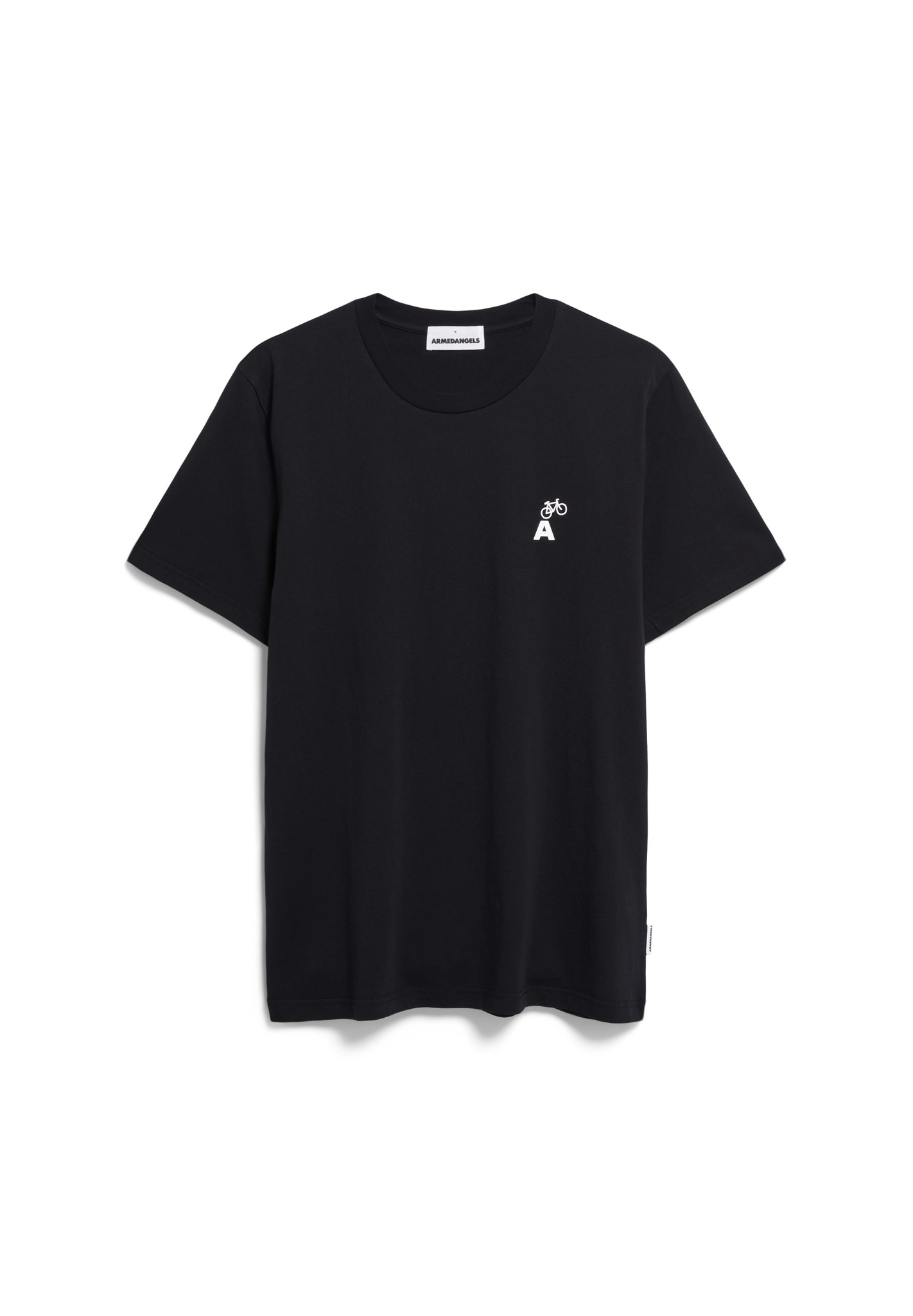 Armedangels  JAAMES FLOWAA T-Shirt Regular Fit aus Bio-Baumwolle in schwarz 