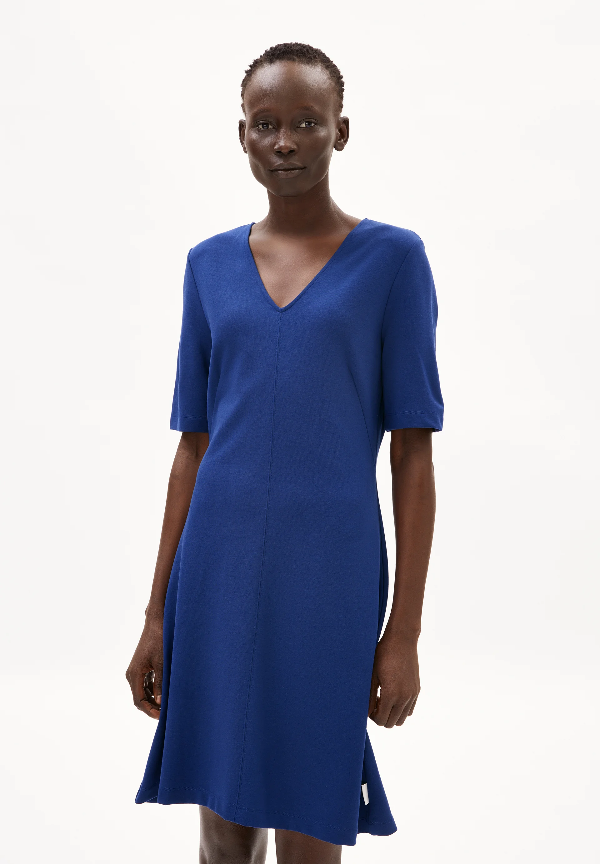 Armedangels LESJAA Jerseykleid aus LENZING™ ECOVERO™ Viskose Mix in blue noon