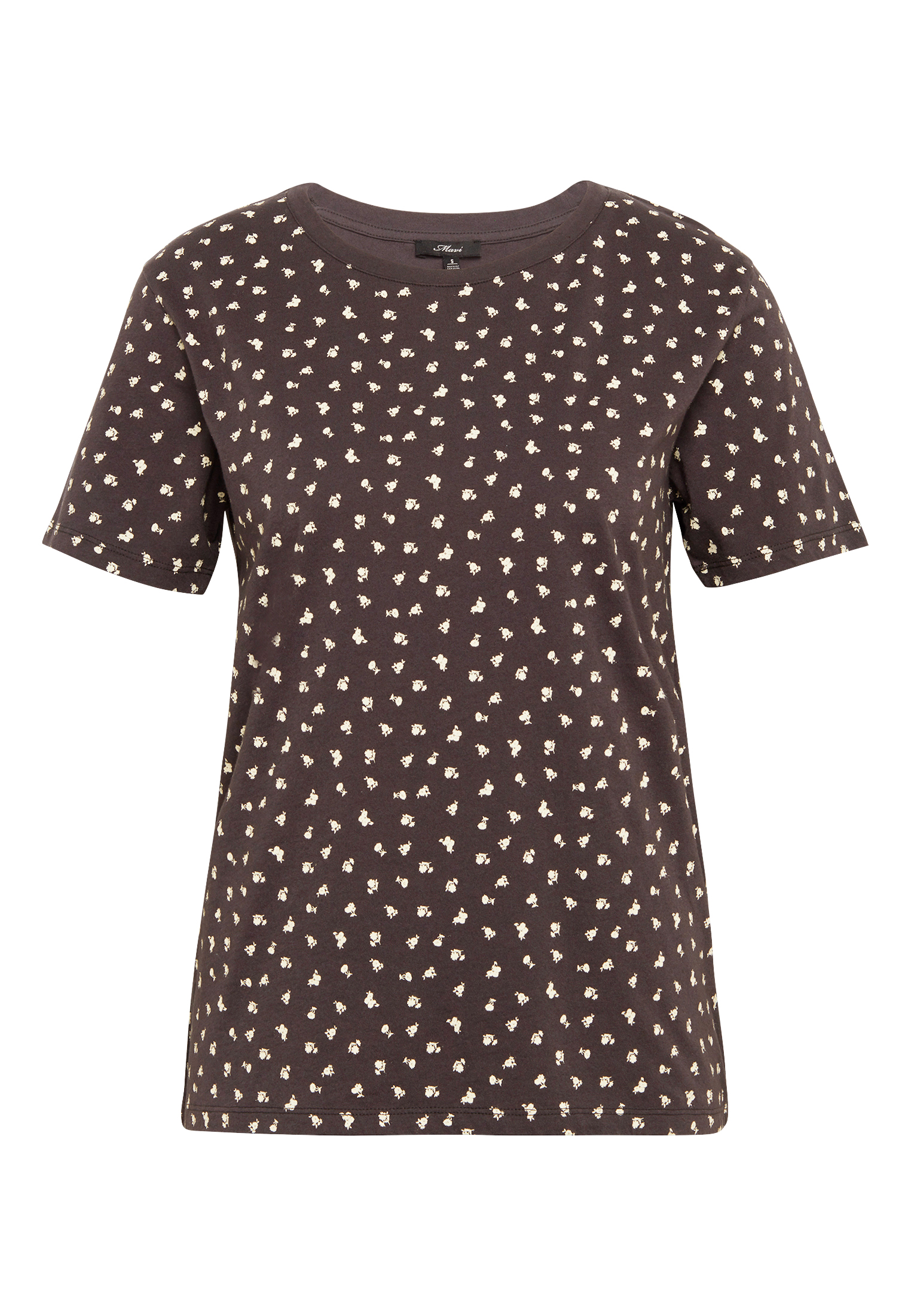 Mavi T-SHIRT | T-Shirt mit Allover-Print Blumen in grau Mavi T-SHIRT | T-Shirt mit Allover-Print Blumen in grau