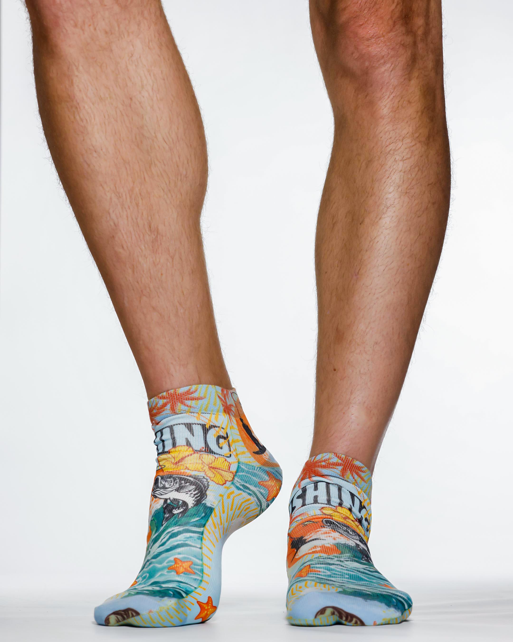 wigglesteps Socken Men Sneaker Fishing