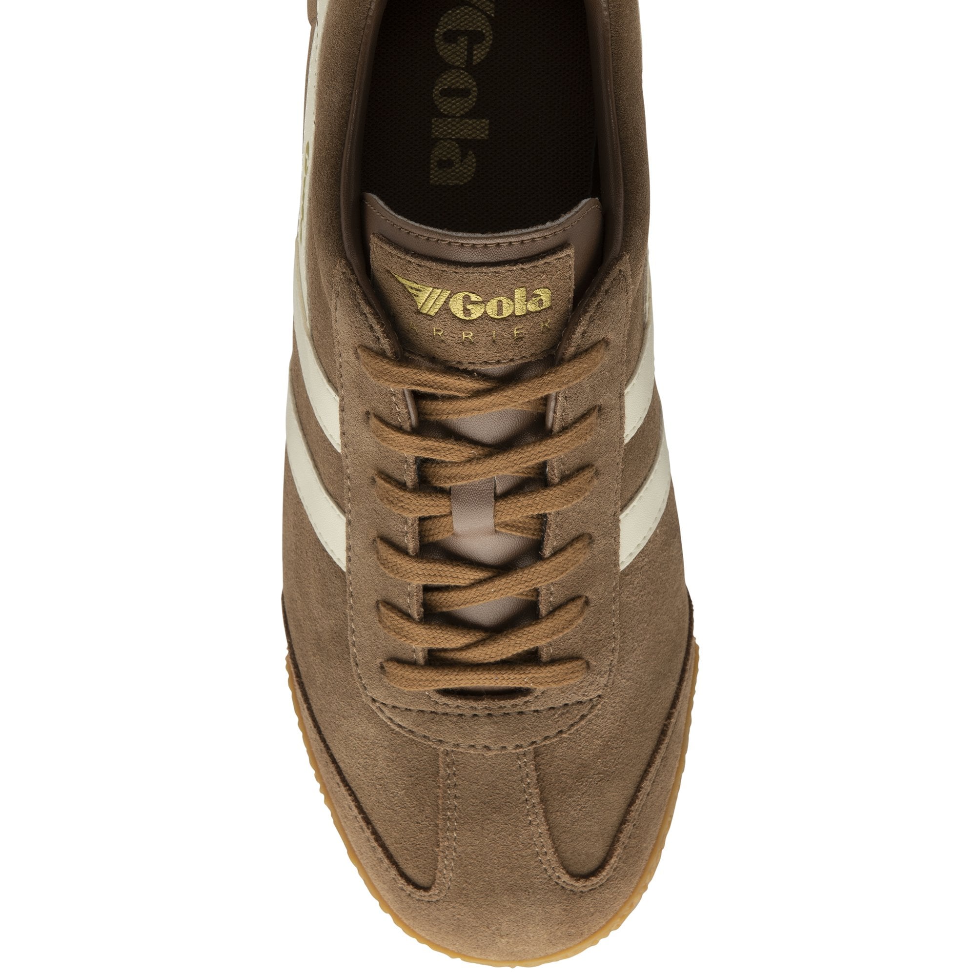 Gola Classics Sneaker Men's Harrier Suede Trainers Tobacco/Off White Gola Classics Sneaker Men's Harrier Suede Trainers Tobacco/Off White