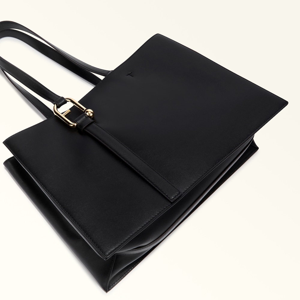 Furla Nuvola Tote-bag M /Tasche aus Kalbsleder in schwarz Furla Nuvola Tote-bag M /Tasche aus Kalbsleder in schwarz