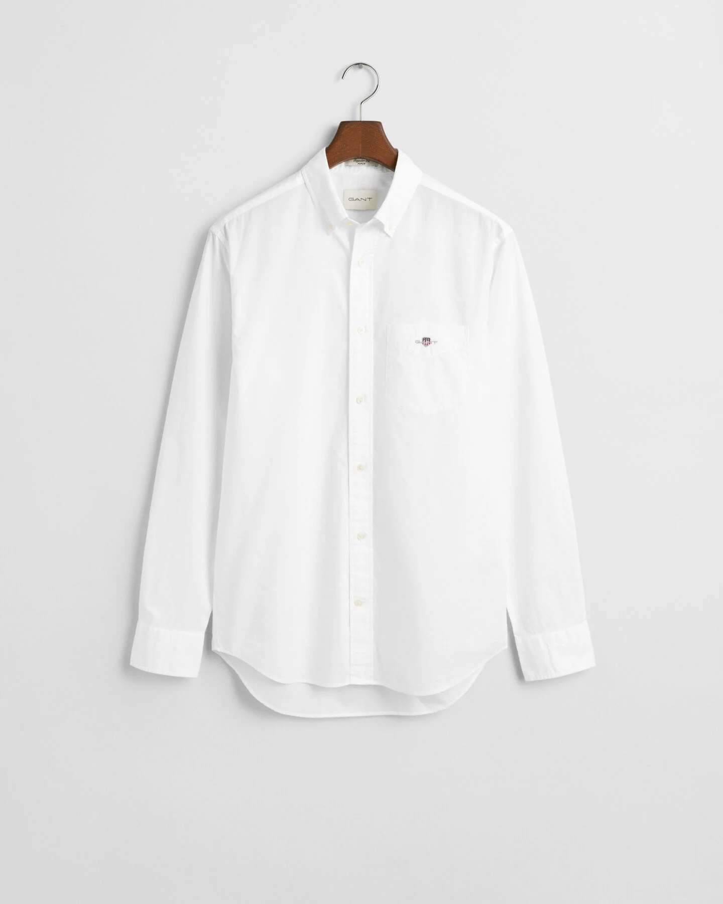 Gant Regular Fit Classic Popeline Hemd aus Baumwoll in weiß Gant Regular Fit Classic Popeline Hemd aus Baumwoll in weiß