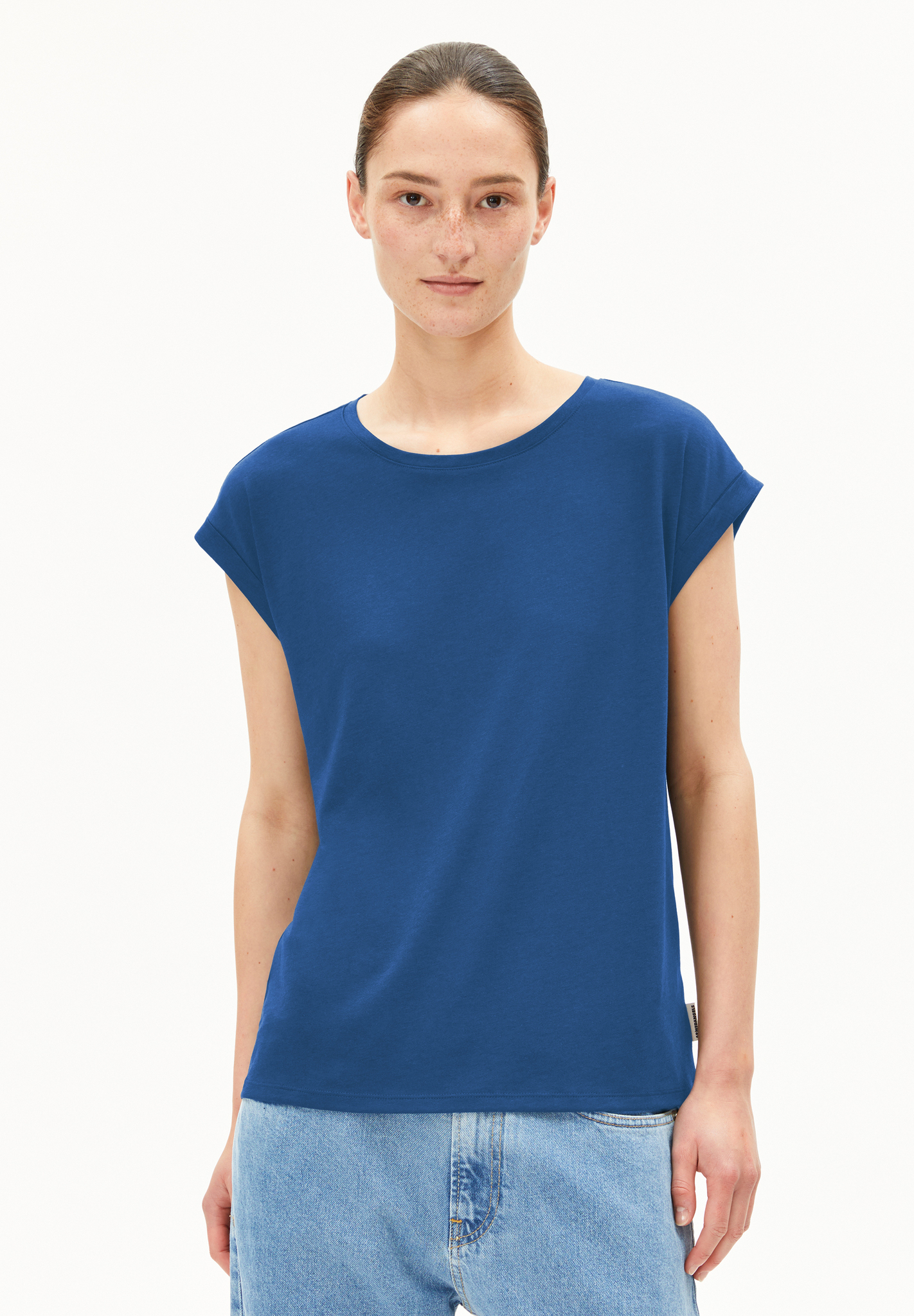 Armedangels JILAANA T-SHIRT / T-Shirt aus TENCEL™ Lyocell Mix in dark morning