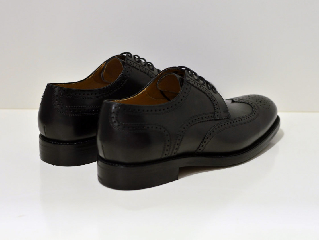 Berwick Rahmengenähter Budapester Schuh in schwarz 