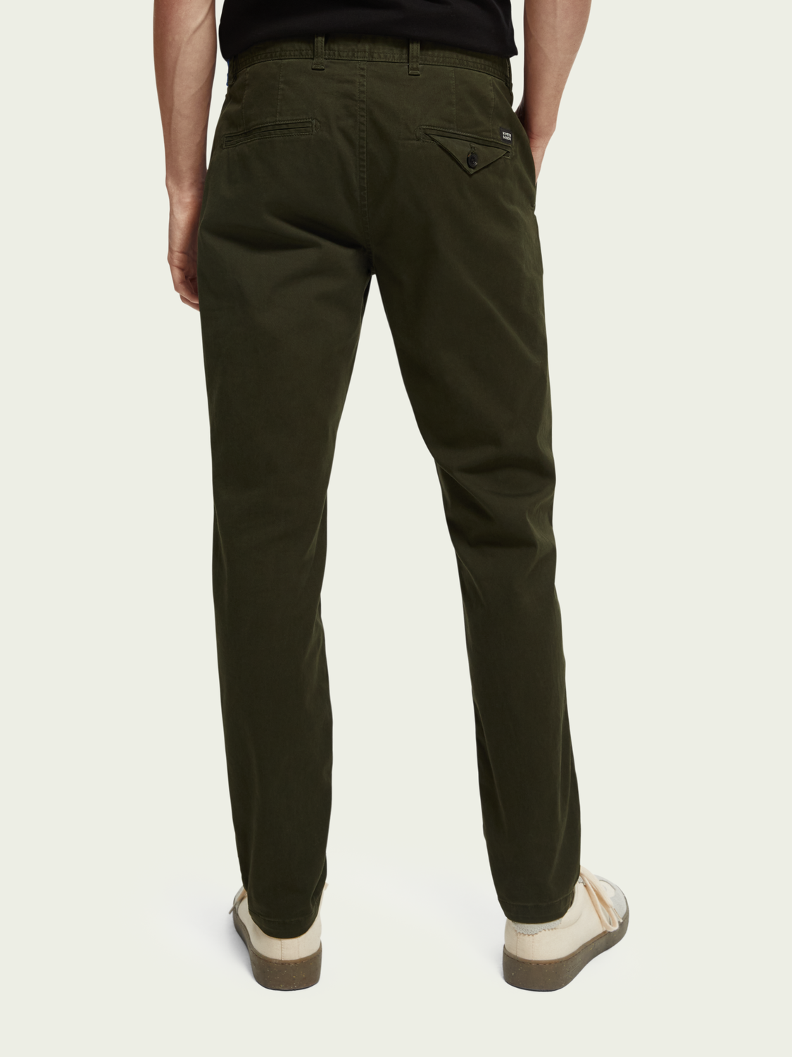 Scotch&Soda ChinoMott super-slim fit aus organic cotton in Military