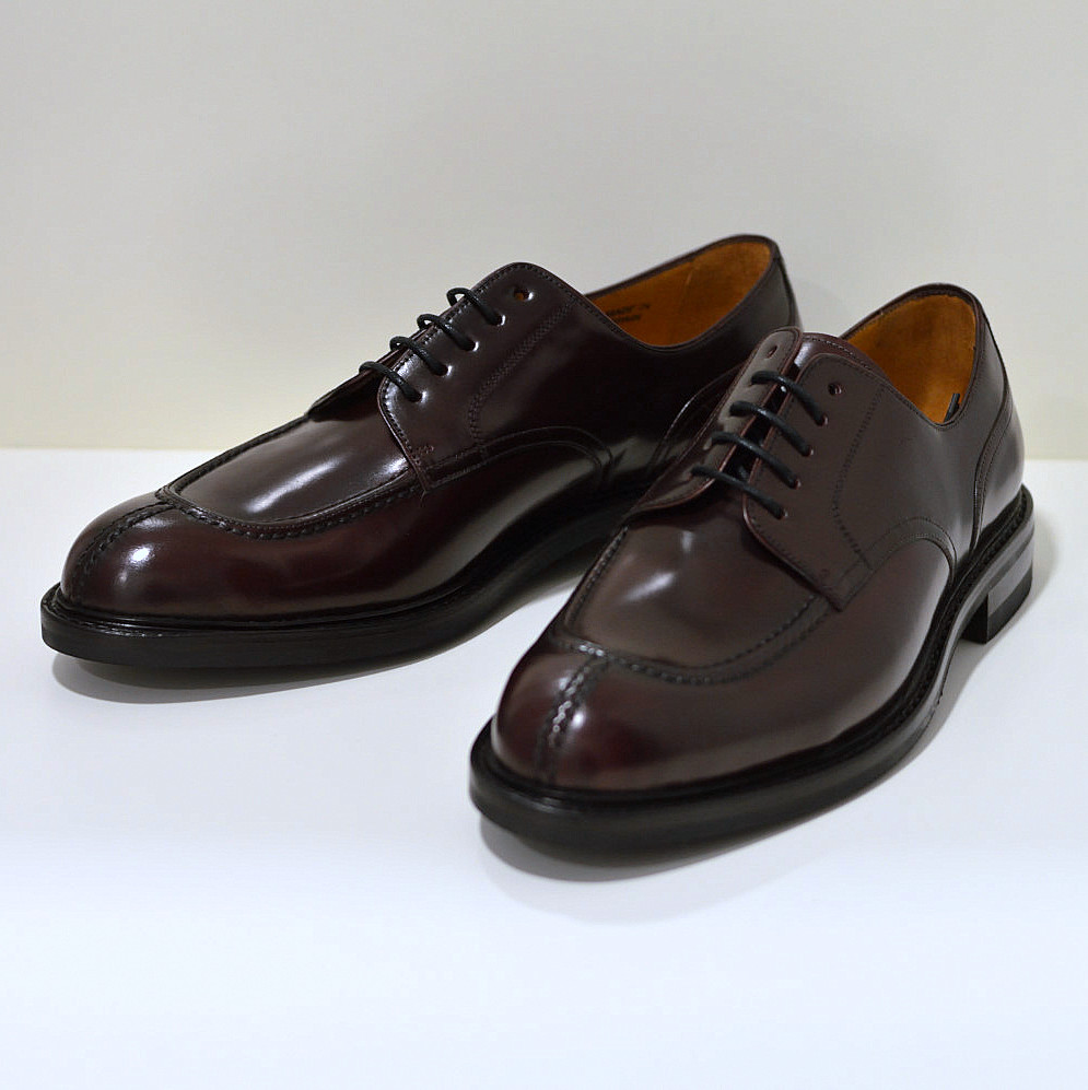 Berwick Businessschuh aus Cordovan-Leder / Pferdeleder Norweger / Derby in bordeaux 5230 