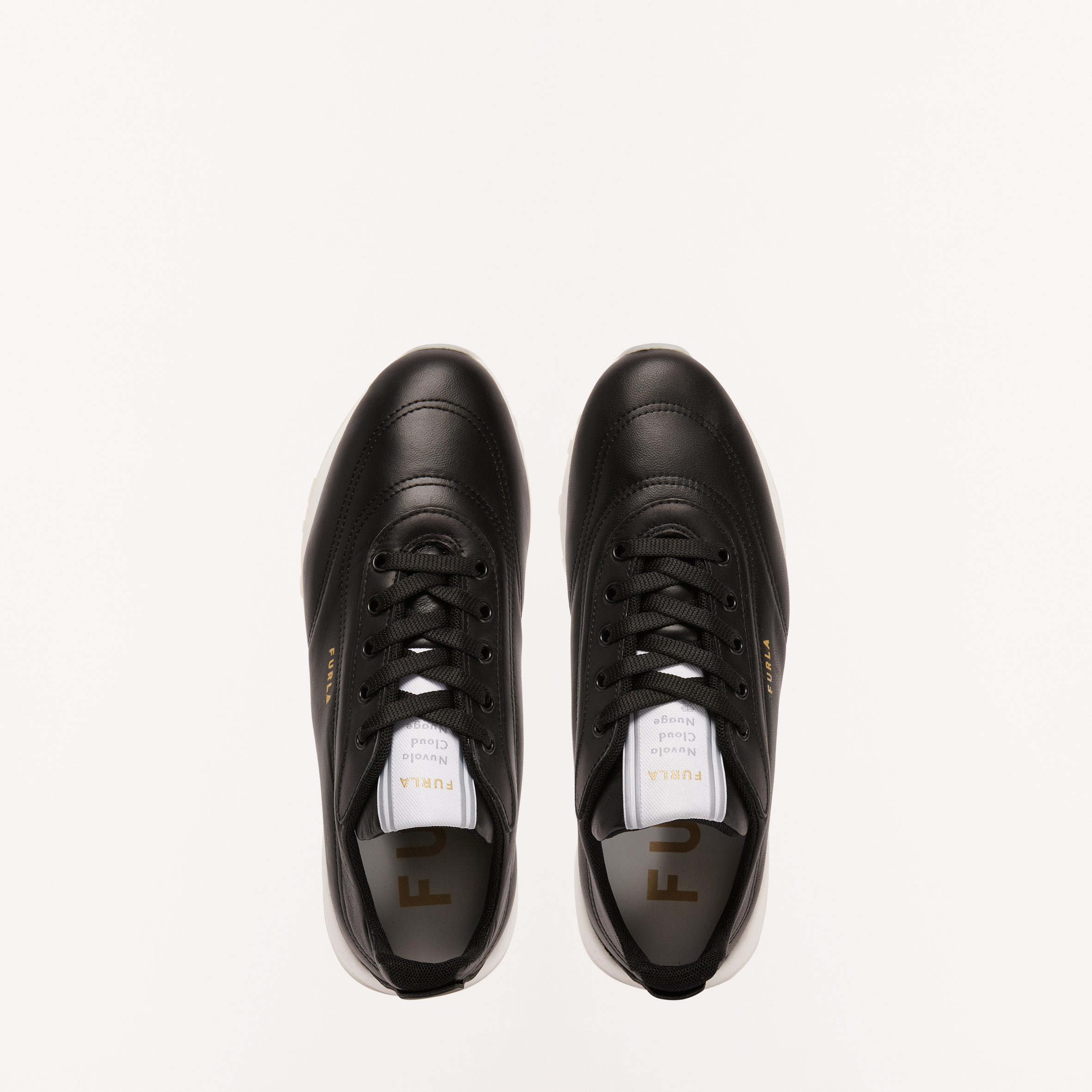 Furla Nuvola Sneaker aus Kalbsleder in schwarz Furla Nuvola Sneaker aus Kalbsleder in schwarz