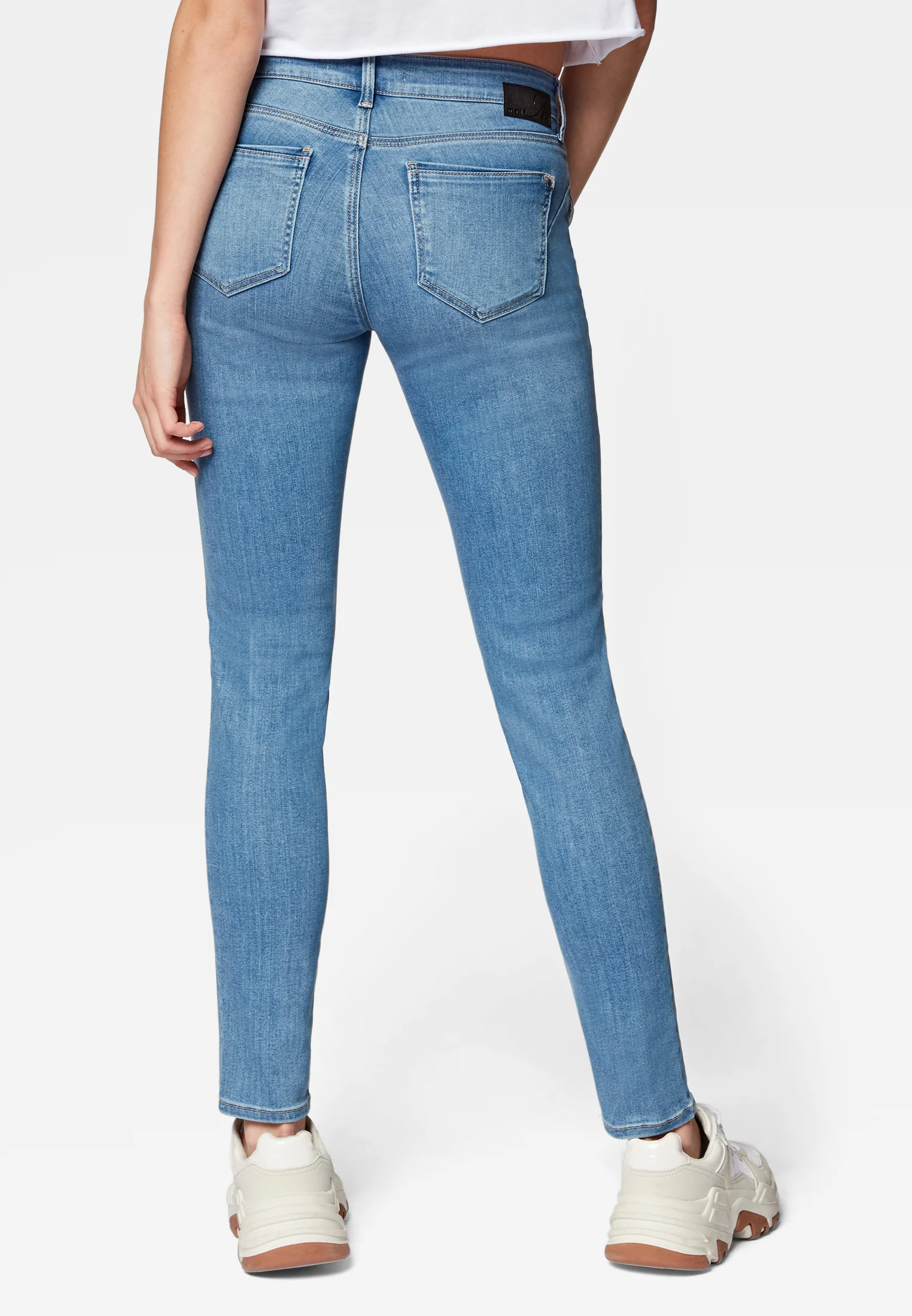 Mavi ADRIANA | Mid Rise, Super Skinny in baby blue super shape Mavi ADRIANA | Mid Rise, Super Skinny in baby blue super shape