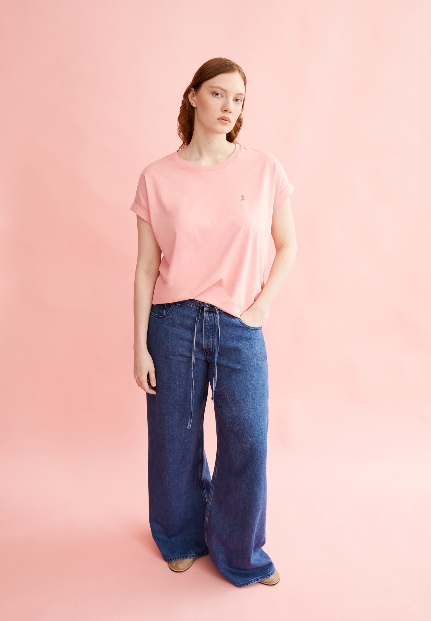 Armedangels IDAARA T-Shirt Loose Fit aus Bio-Baumwolle in deep rasalilly Armedangels IDAARA T-Shirt Loose Fit aus Bio-Baumwolle in deep rasalilly
