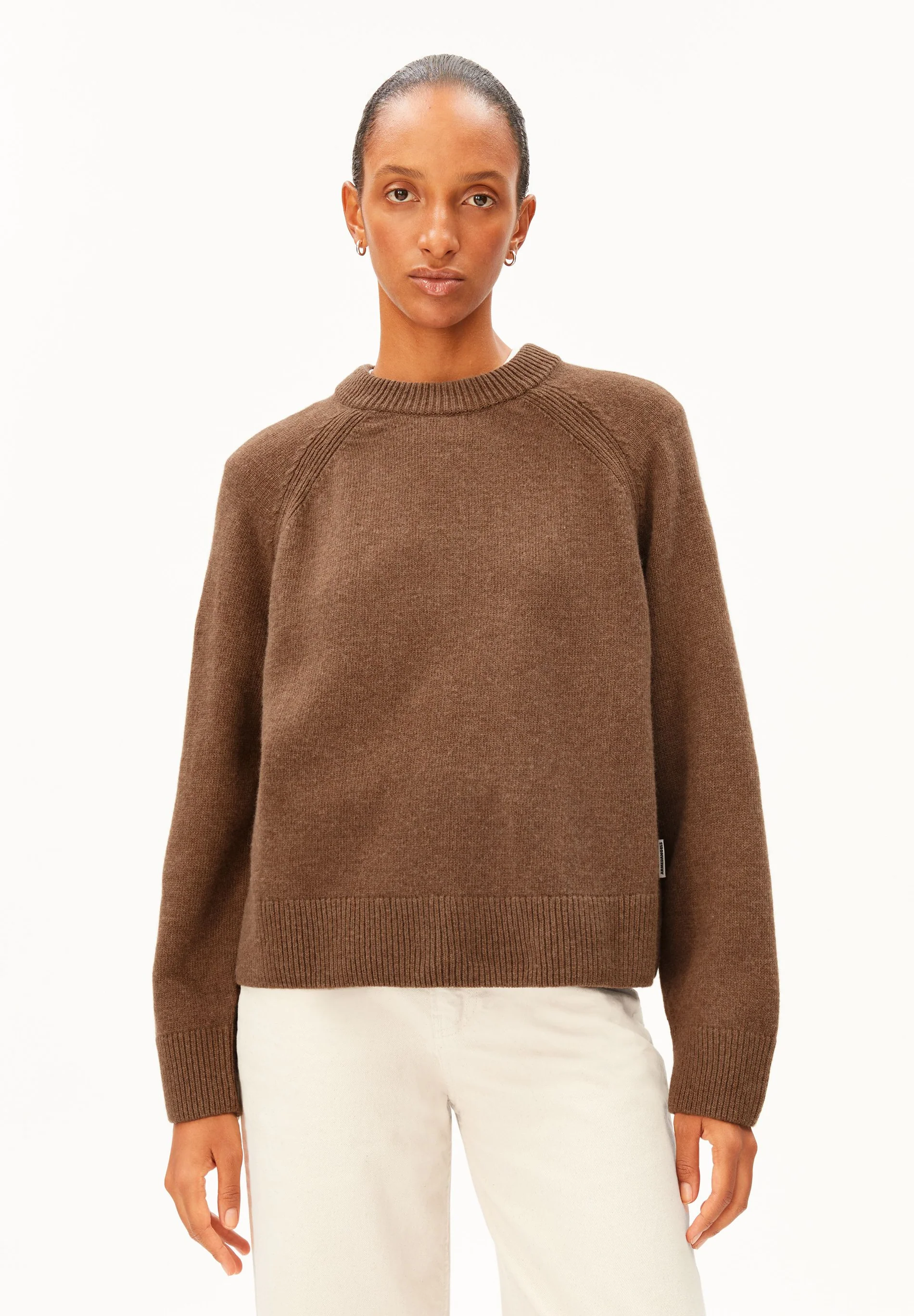 Armedangels WOLL-STRICKPULLOVER  Bio-Woll Mix (recycelt) / Pullover in claystone melange