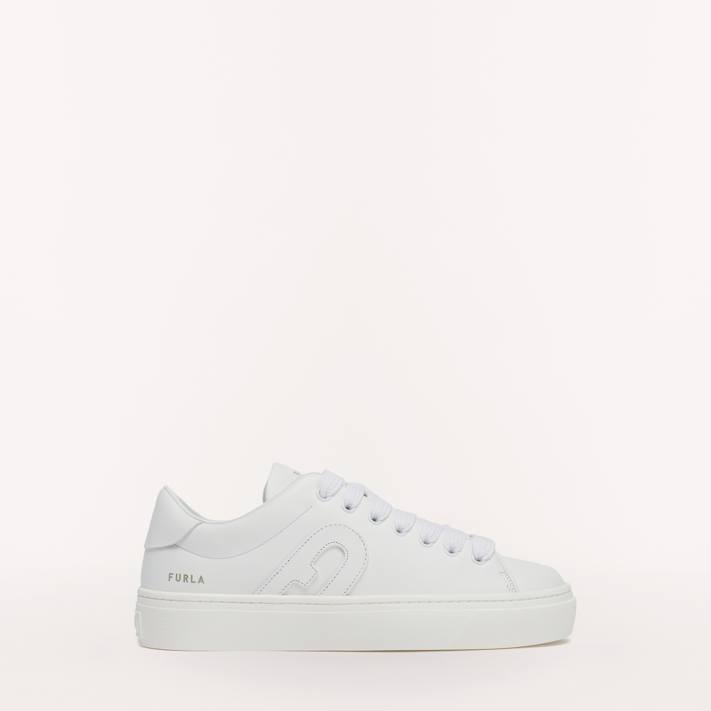 Furla Joy Sneaker aus Kalbsleder in weiß Furla Joy Sneaker aus Kalbsleder in weiß