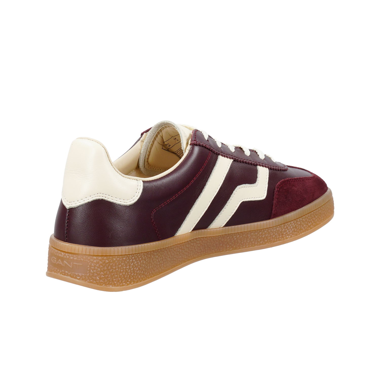 Gant Cuzima Sneaker aus Glatt- und Veloursleder in port wine rot