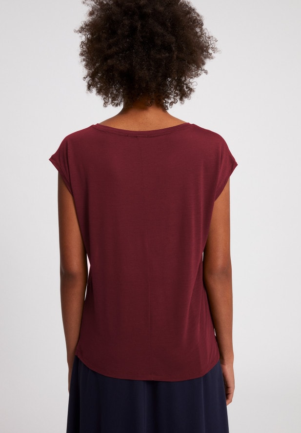 Armedangels JILAA T-Shirt aus TENCEL™ Lyocell Mix ruby red Armedangels JILAA T-Shirt aus TENCEL™ Lyocell Mix ruby red
