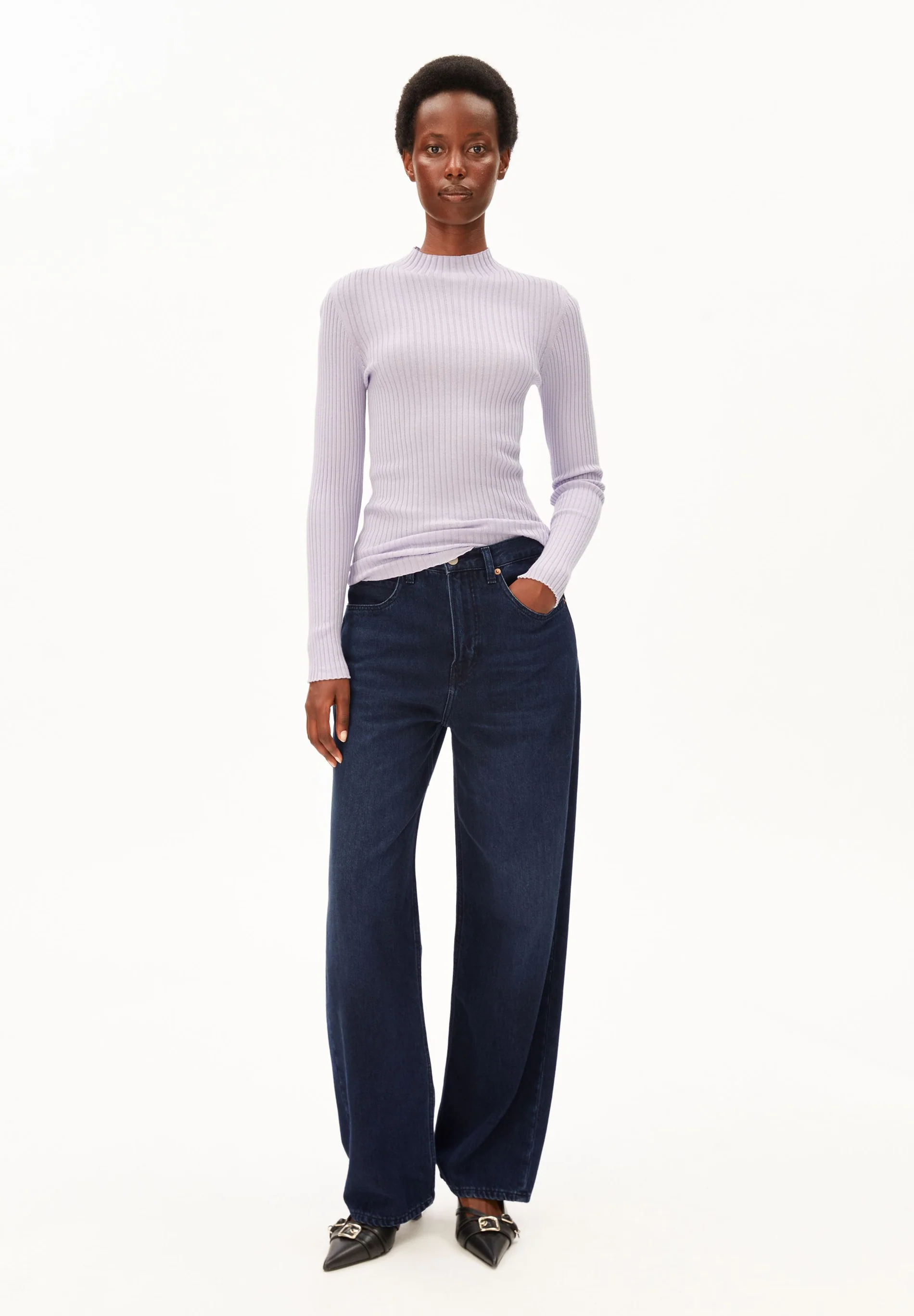 Armedangels ALAANIA Pullover aus 100% Bio-Baumwolle in moonlit lilac