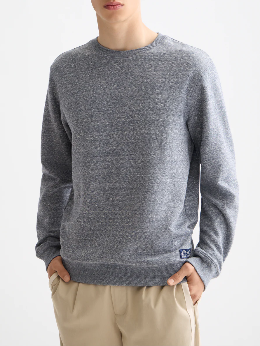Scotch & Soda Melange Crewneck Sweatshirt / Pullover für den Übergang in Sky Captain