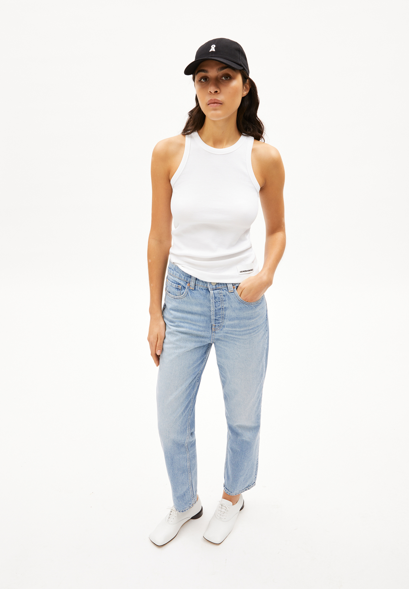 Armedangels AAIKALA Straight Jeans High Waist recycelte Baumwolle andromeda Armedangels AAIKALA Straight Jeans High Waist recycelte Baumwolle andromeda