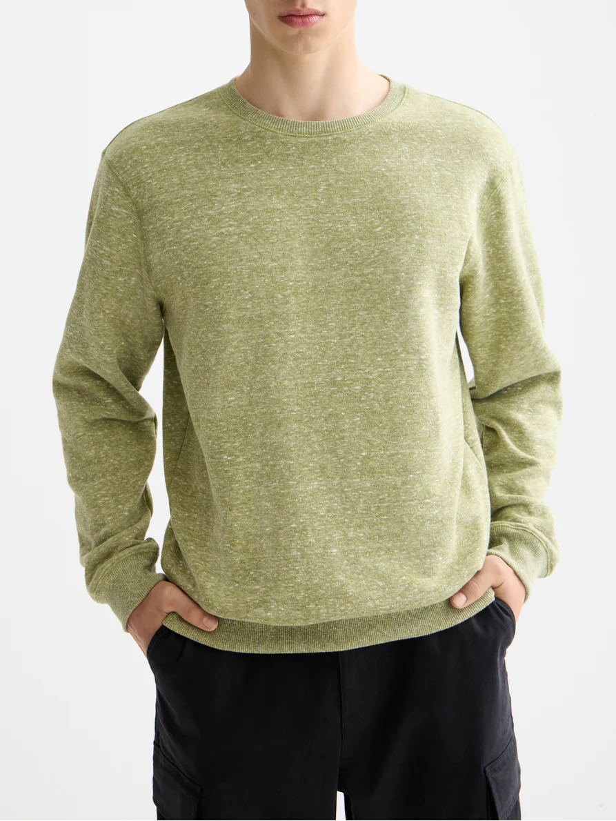 Scotch & Soda Melange Crewneck Sweatshirt / Pullover für den Übergang in calle green