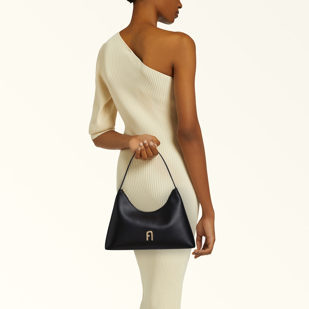 Furla Diamante Schultertasche S in schwarz / Shoulder Bag nero