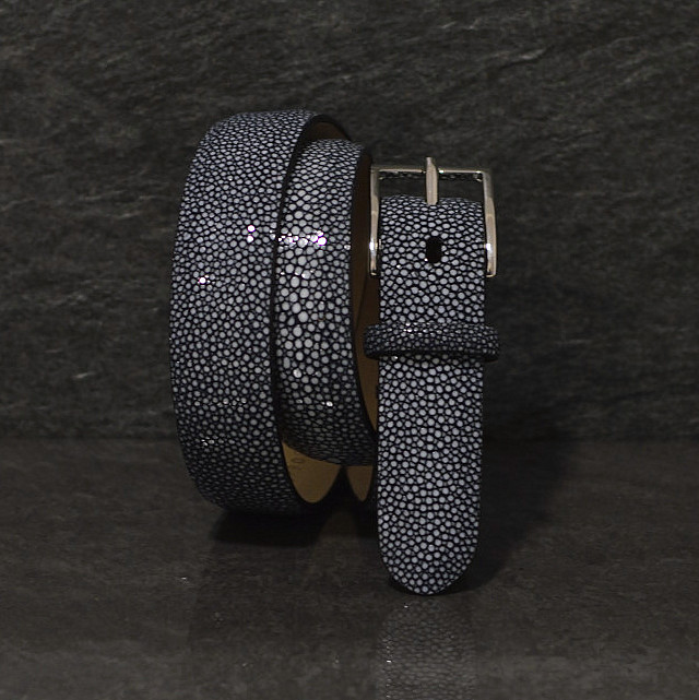 Fausto Colato Damen Rochenleder Gürtel Galuchart 3,0cm razza