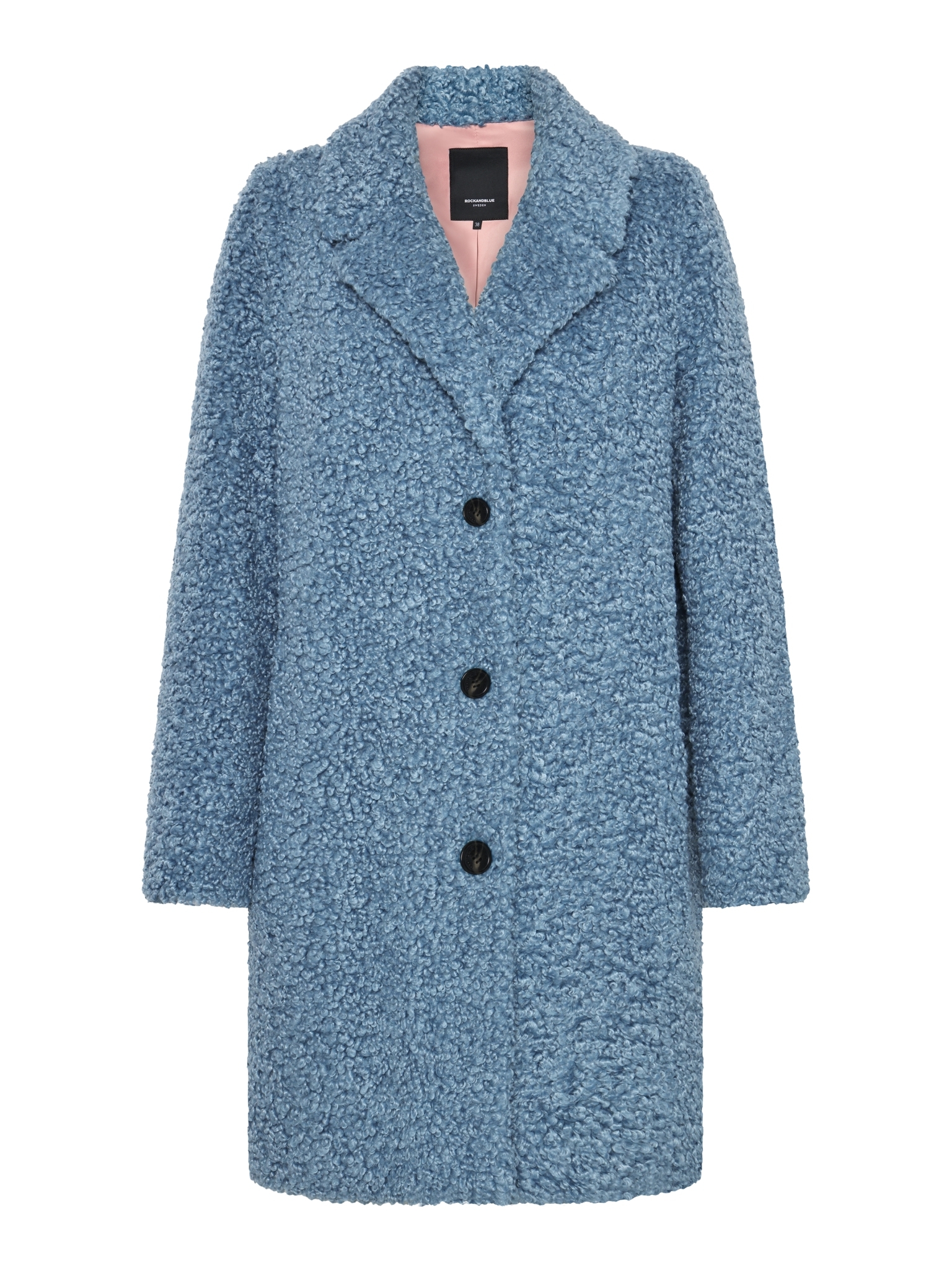 RockandBlue Mantel Diddi Coat in Pale Blue / Kunstfell Mantel RockandBlue Mantel Diddi Coat in Pale Blue / Kunstfell Mantel