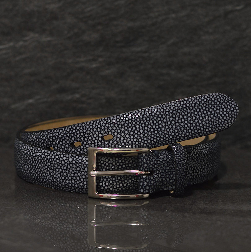 Fausto Colato Damen Rochenleder Gürtel Galuchart 3,0cm razza