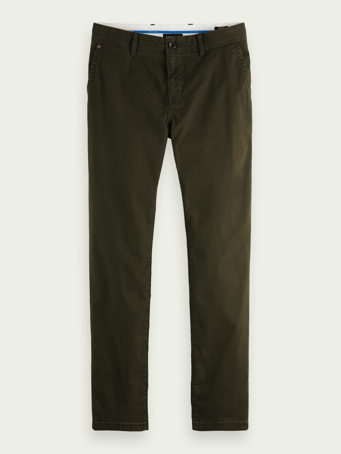 Scotch&Soda ChinoMott super-slim fit aus organic cotton in Military