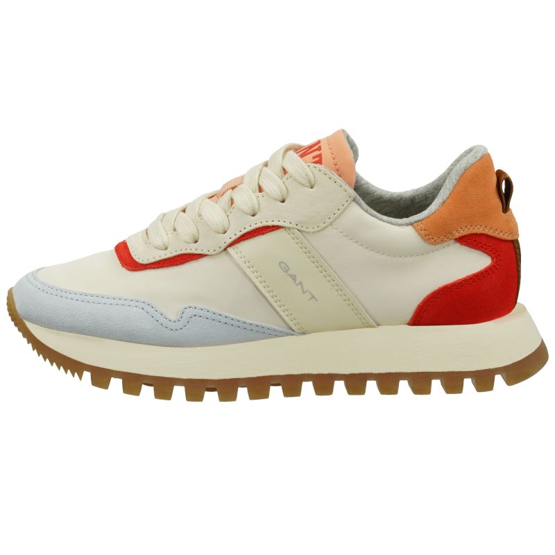 Gant Caffay Damen Sneaker aus Leder und Nylon in light blue multi