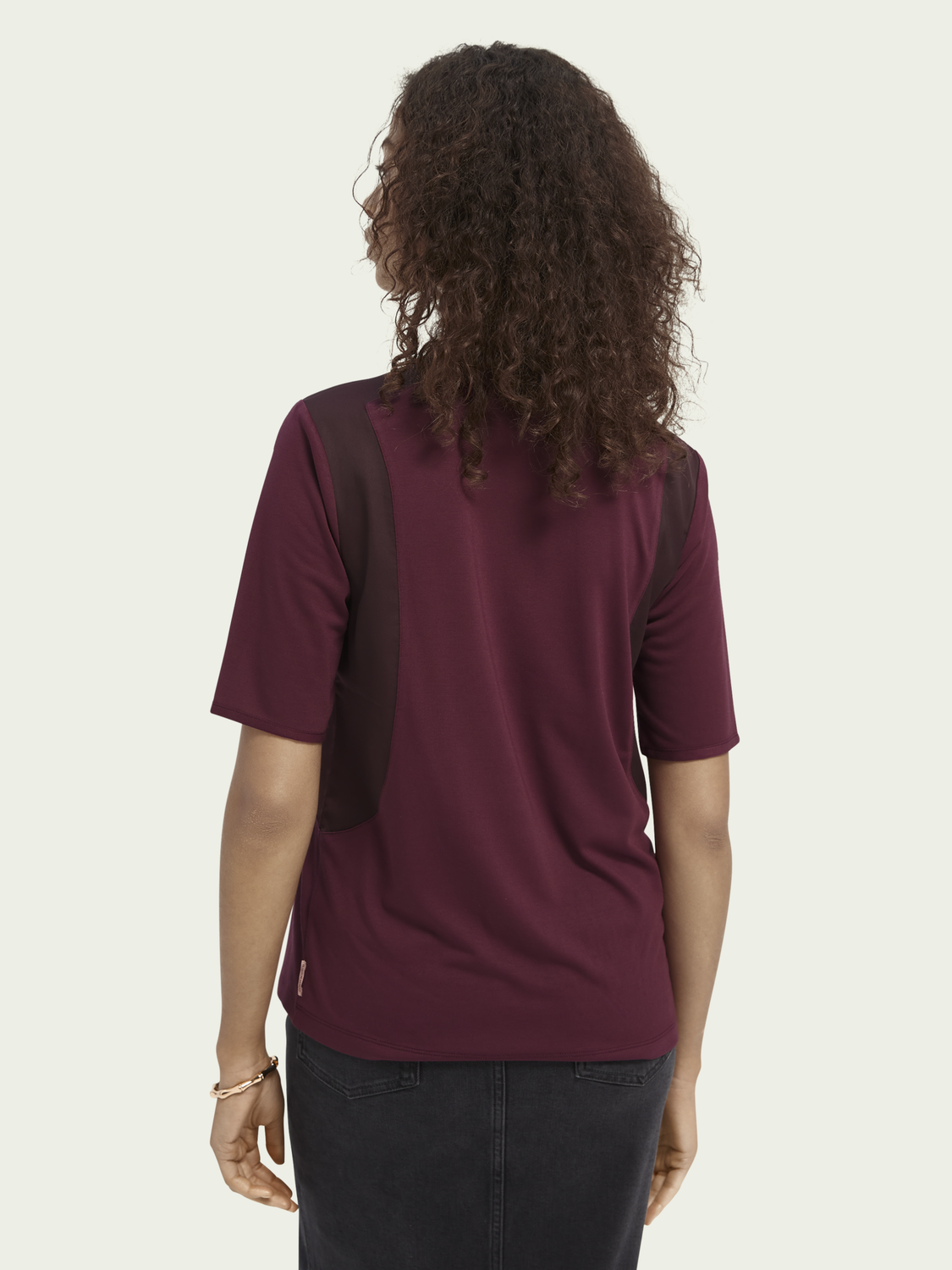 Scotch&Soda Bluse aus Webstoff und kontrastierende Farbverläufe Scotch&Soda Bluse aus Webstoff und kontrastierende Farbverläufe