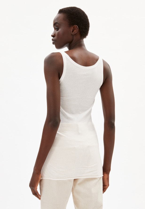 ARMEDANGELS BEAA CUSTOMIZED - Damen Top aus Bio-Baumwolle off white ARMEDANGELS BEAA CUSTOMIZED - Damen Top aus Bio-Baumwolle off white