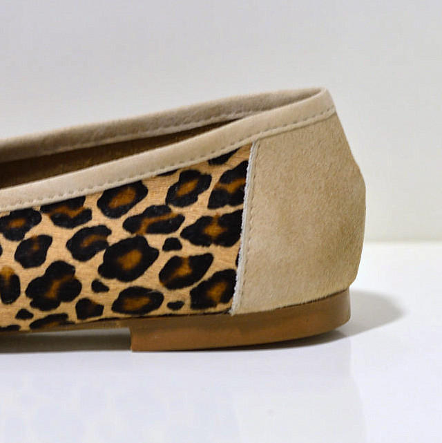 Gianluca Pisati Moccasins / Loafer Iris aus feinstem Cavallinoleder in Leo beige