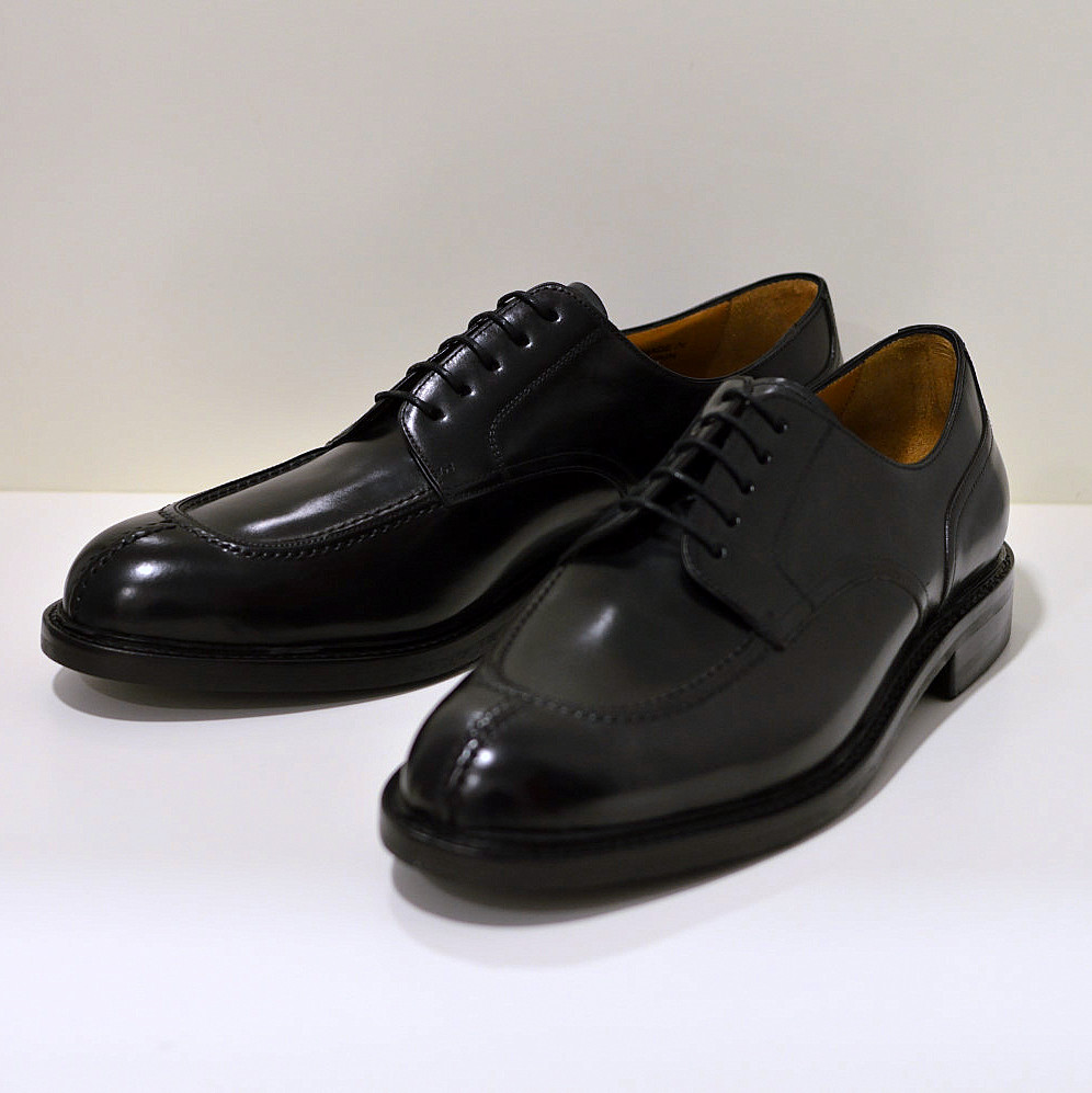 Berwick Businessschuh aus Cordovan-Leder / Pferdeleder Norweger / Derby in schwarz 5230 
