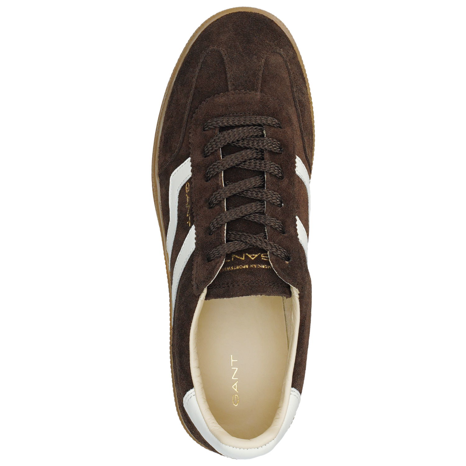 GANT Cuzima Sneaker aus Veloursleder in mole brown / braun