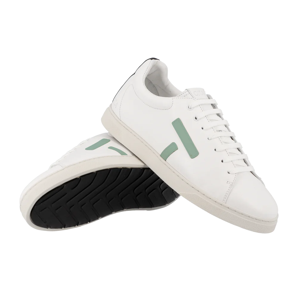 O.T.A Paris On The Asphalt Leder Sneaker KELWOOD in weiß /menthol O.T.A Paris On The Asphalt Leder Sneaker KELWOOD in weiß /menthol