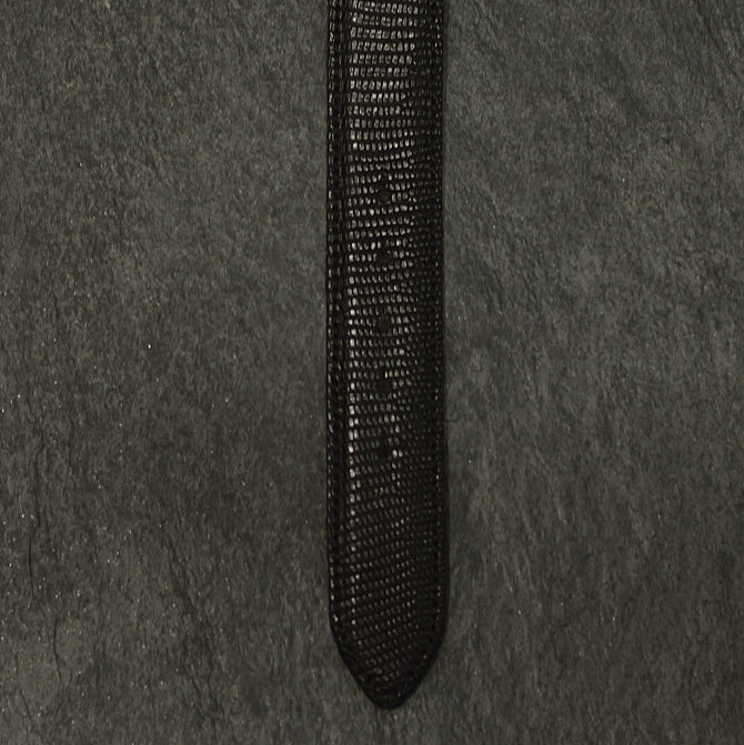 Reptile’s House Krokodilleder-Gürtel Flanke Breite 4,0cm schwarz