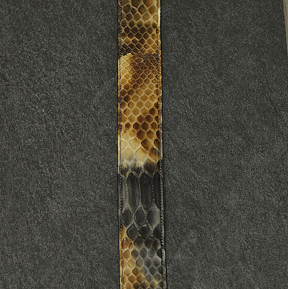 Ralph Gladen Schlangenleder-Gürtel Python Sonderbreite 4,5cm weichen Übergängen