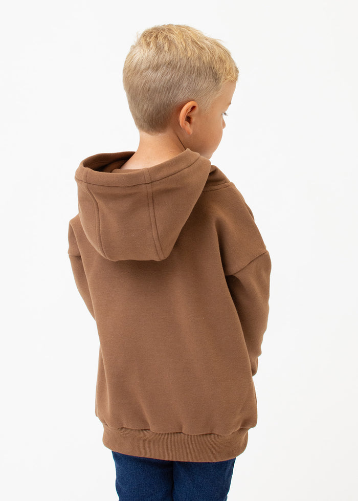 Bavarian Caps - KS14-1 Hoodie Janosch Tiger&Bär - braun (Kinder)