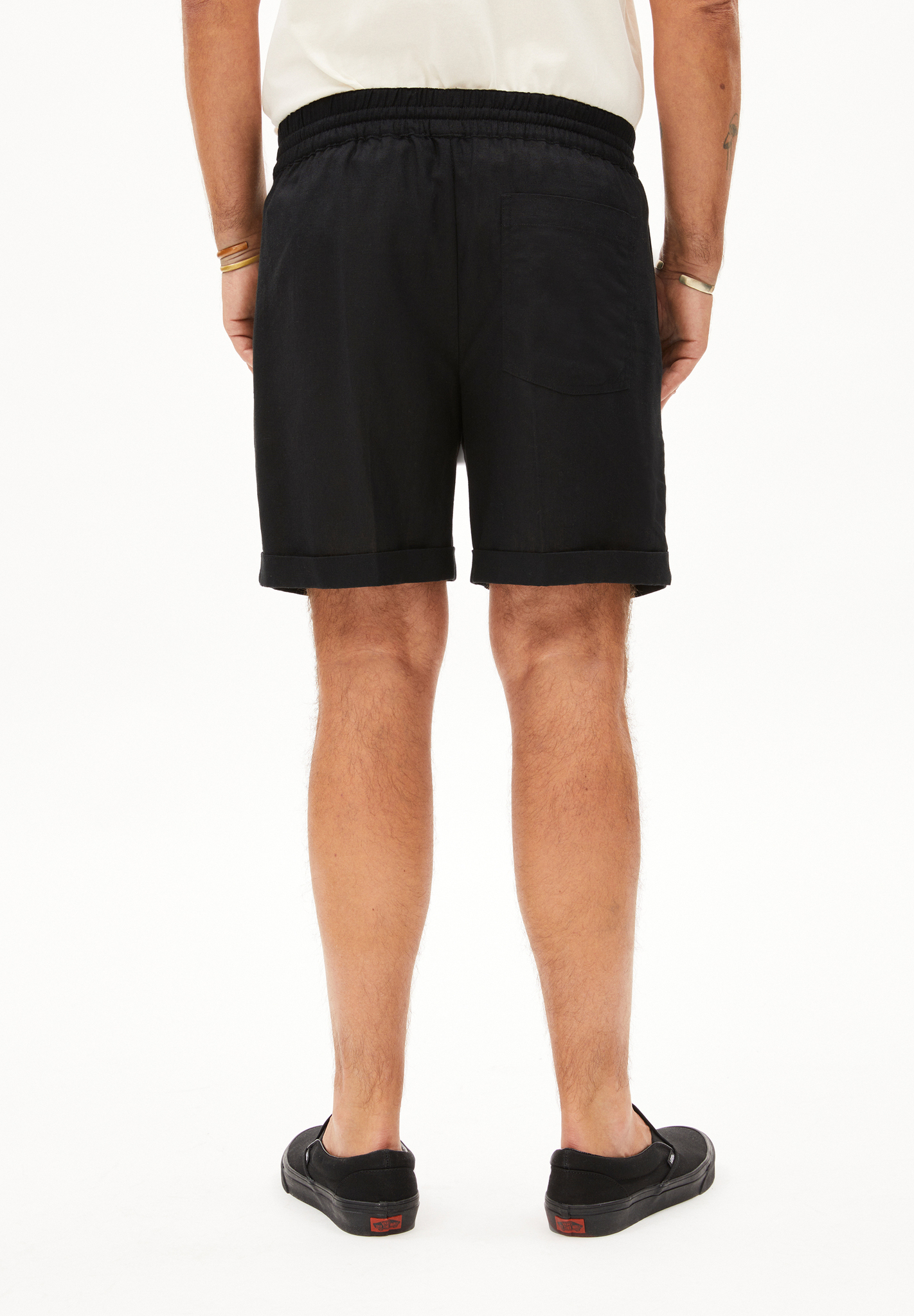 Armedangels AACQUE LINO Herren Shorts aus Leinen-Mix in schwarz Armedangels AACQUE LINO Herren Shorts aus Leinen-Mix in schwarz